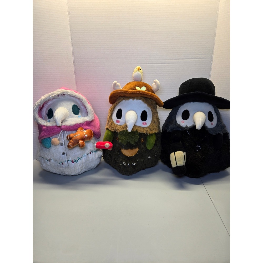 Squishable Plague Doctor Nurse Plush Stuffed Animals Lot of 3‎ Squishables